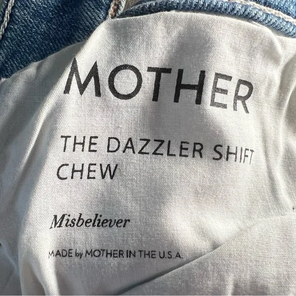 Mother‎ Superior The Dazzler Shift Chew Misbeliever Jeans Size 28
